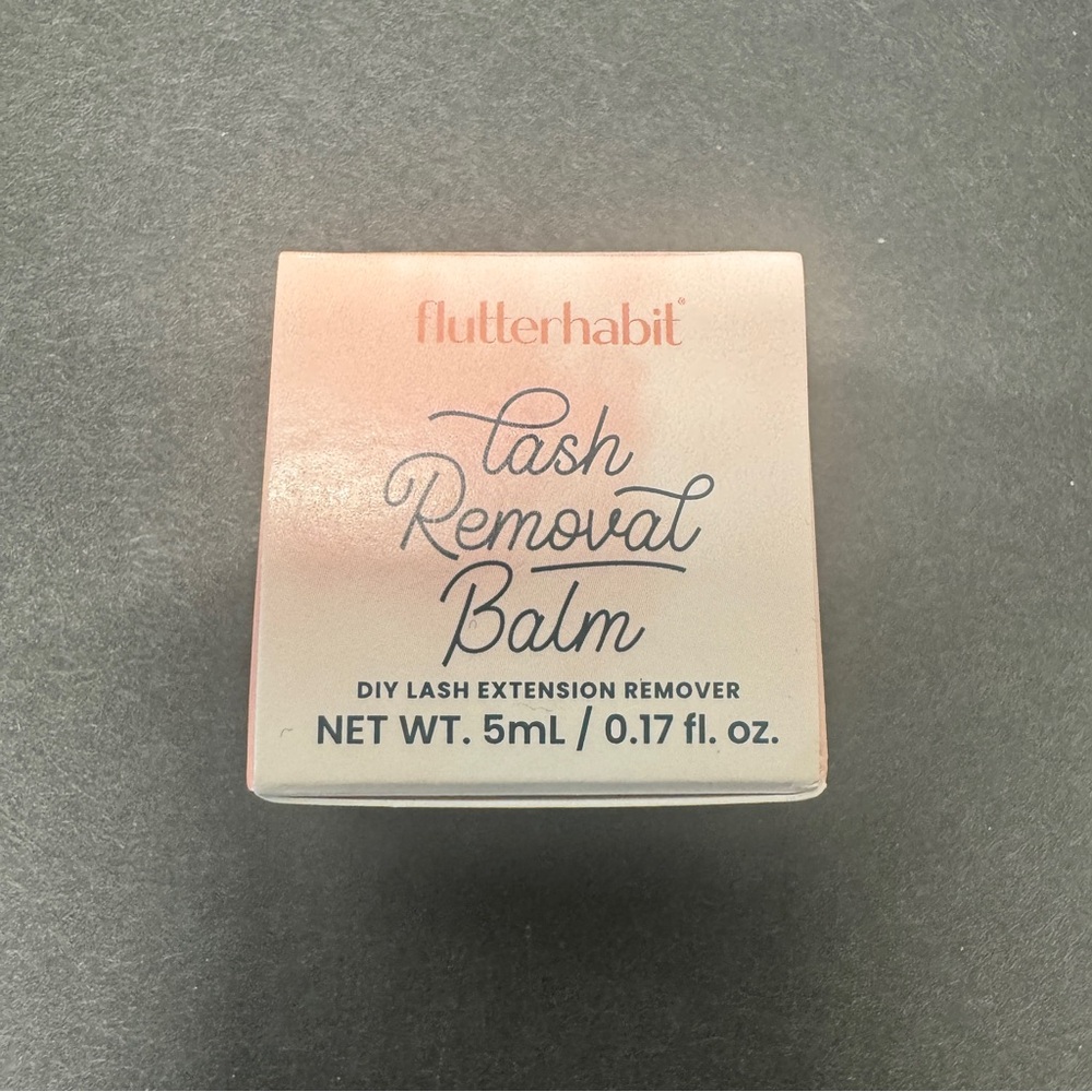 flutterhabit Lash Removal Balm - Peach/Pink DIY Lash Extension Remover